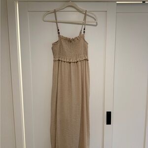 Zara Beige Midi Dress